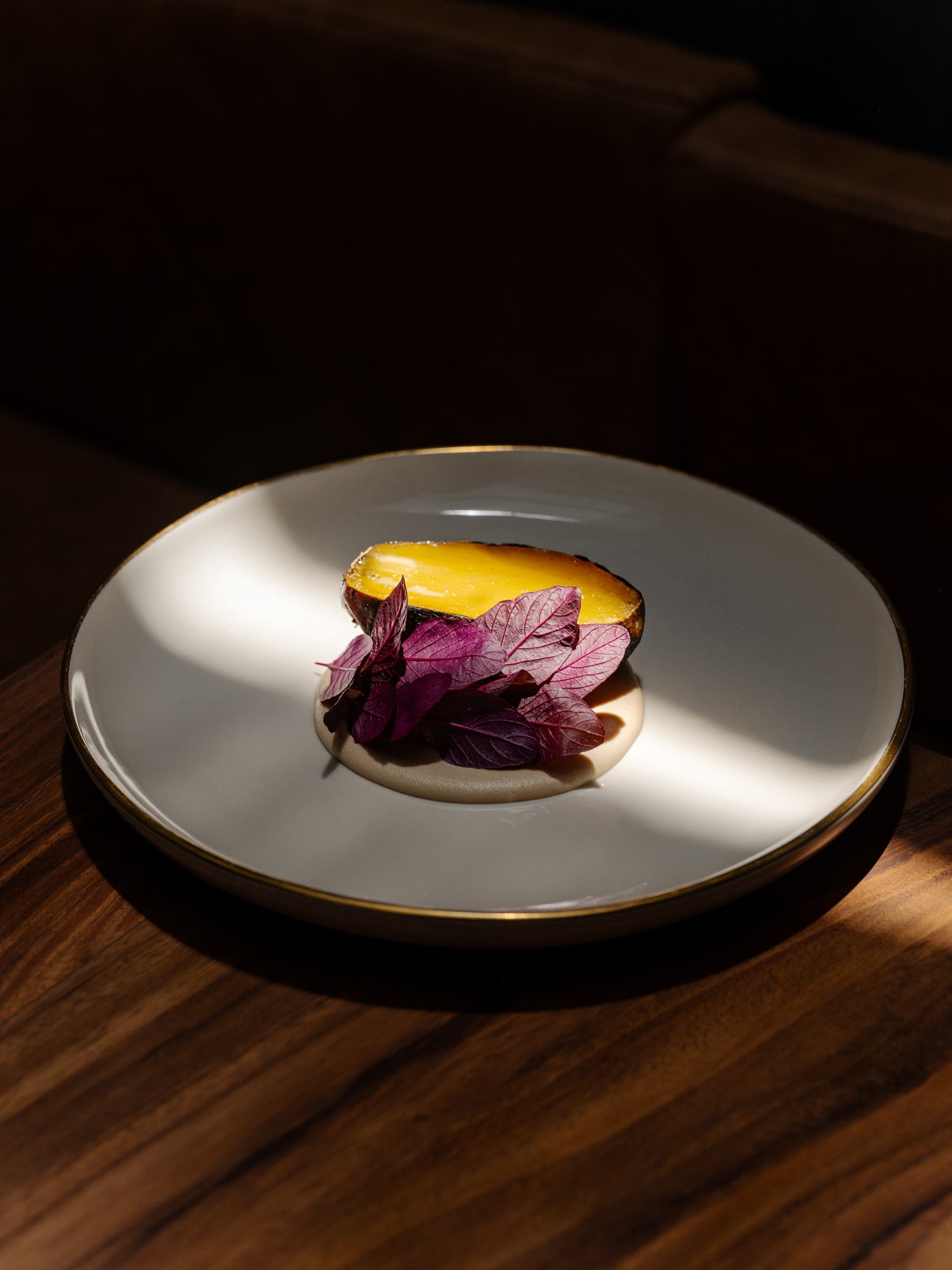 Postre con chocolate