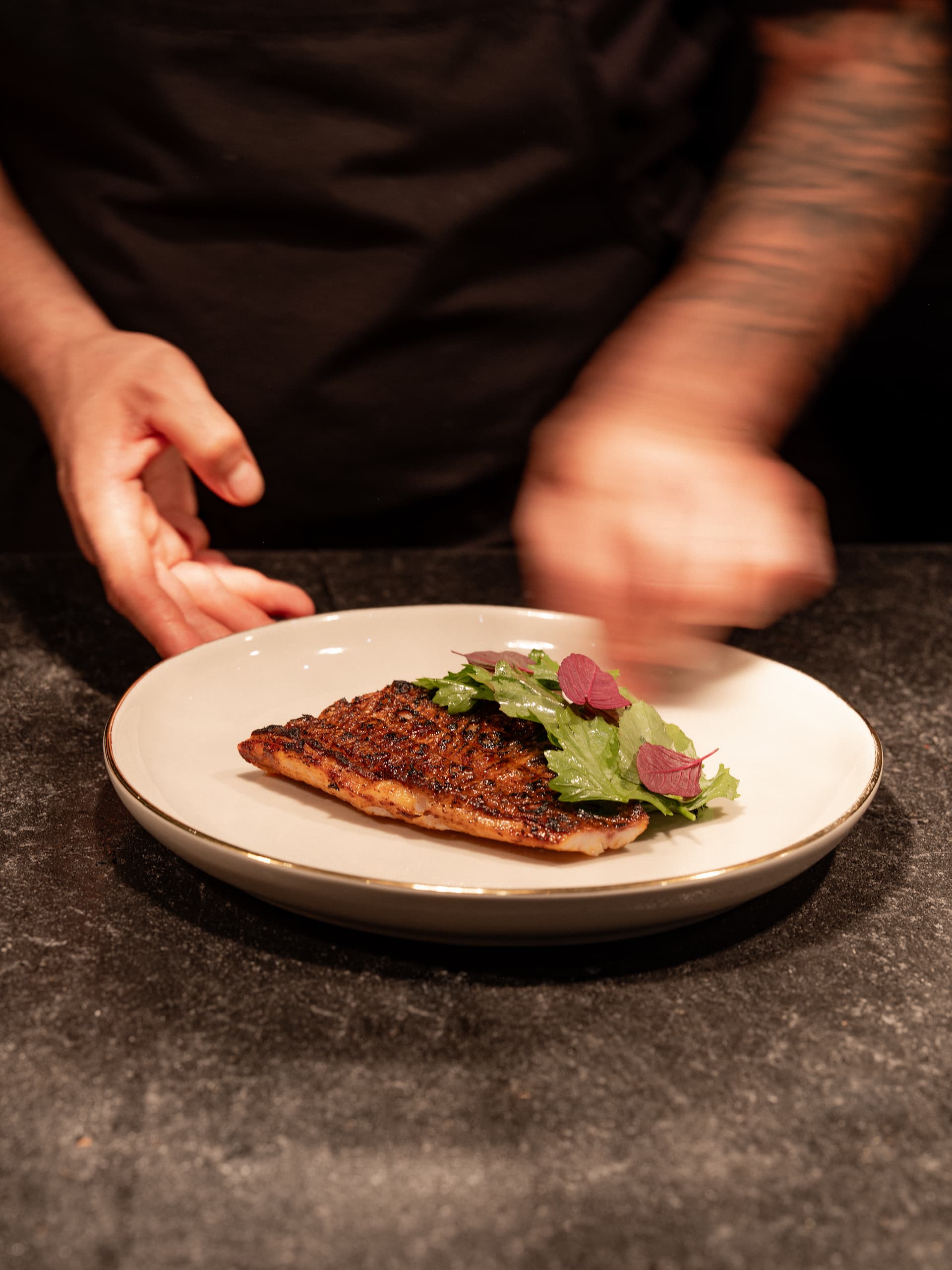 Pescado a la talla con quelites