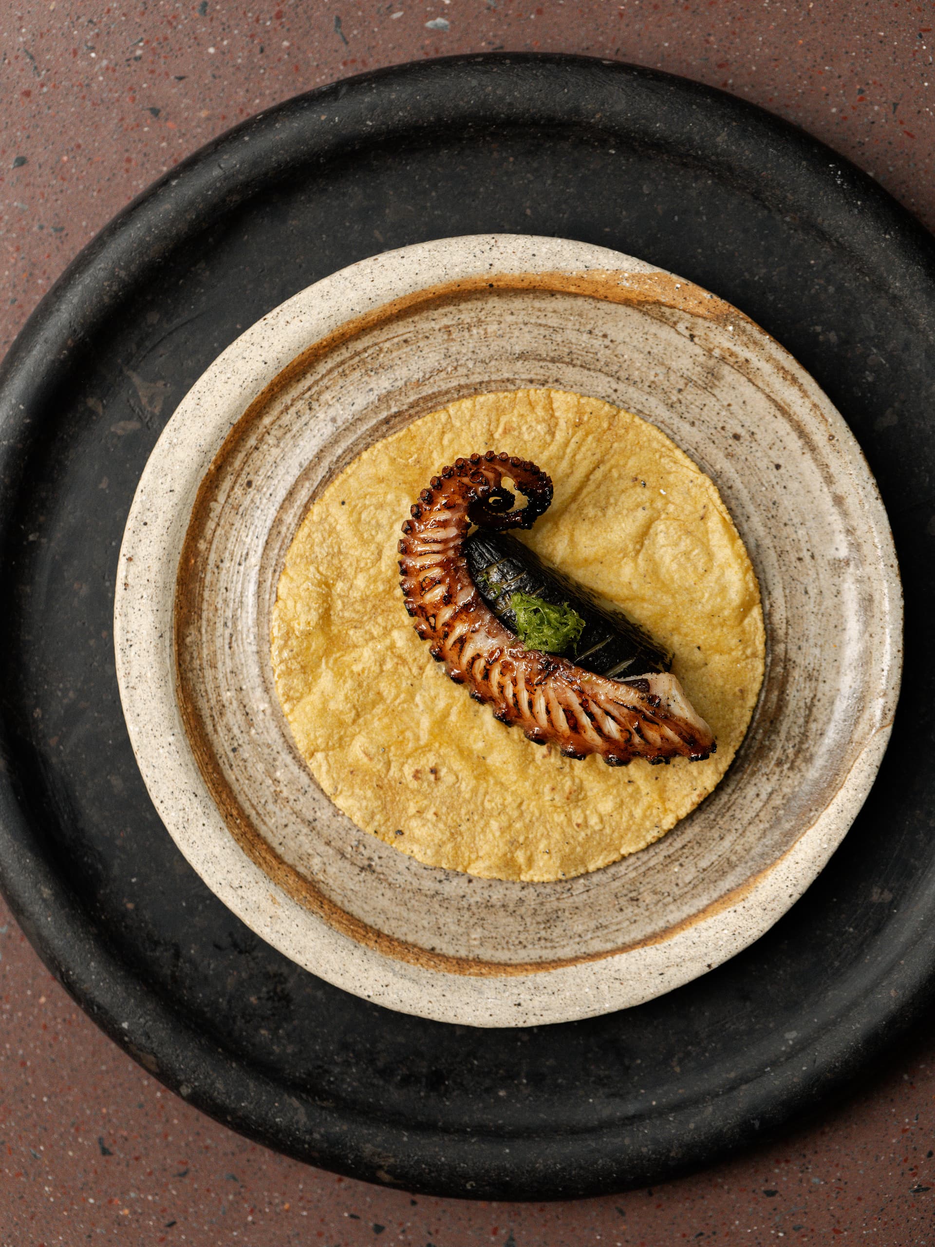 Taco de pulpo a las brasas