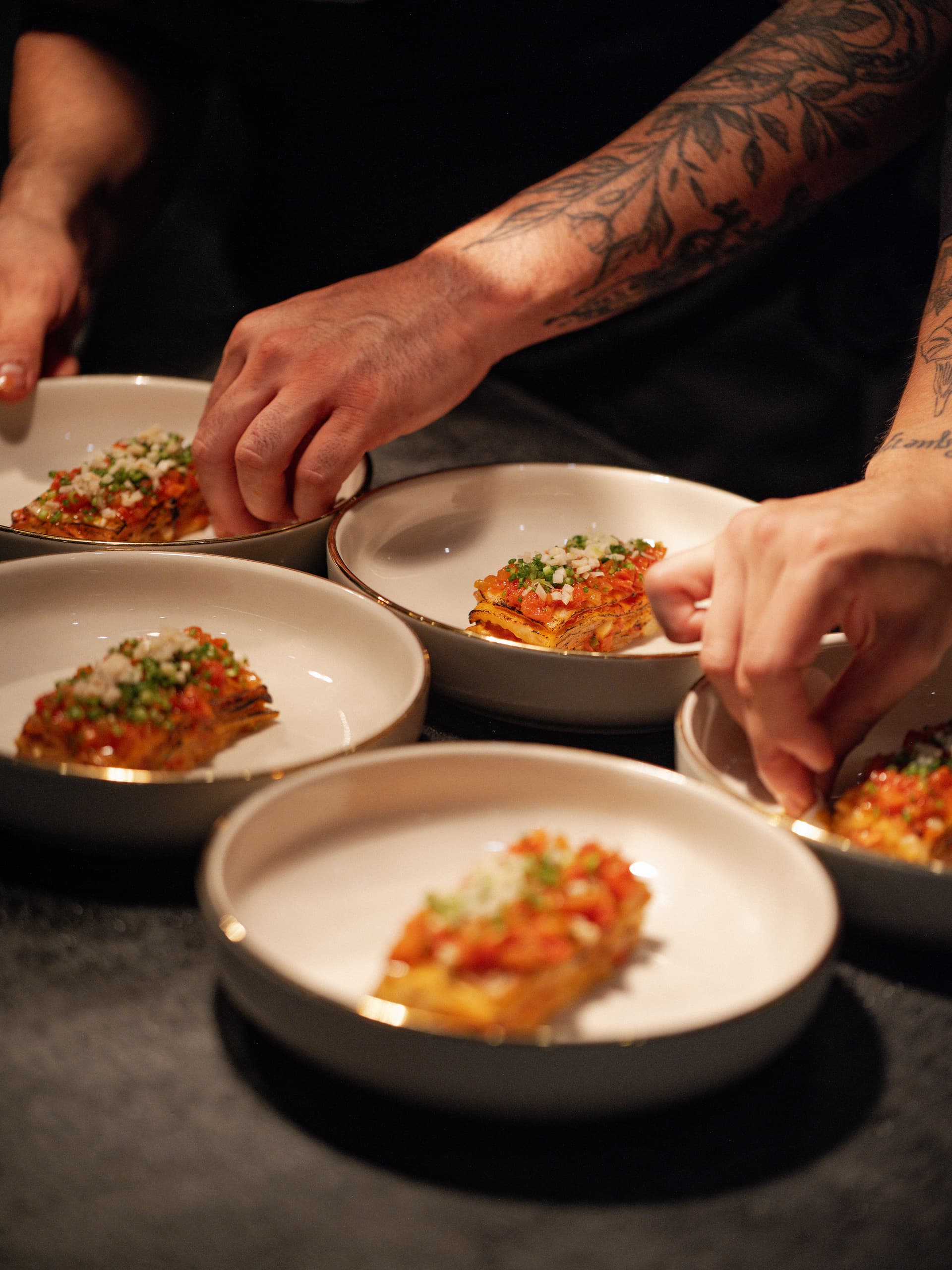 Detalle de carne asada